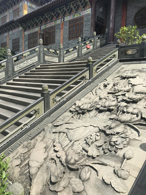寺庙古建石雕